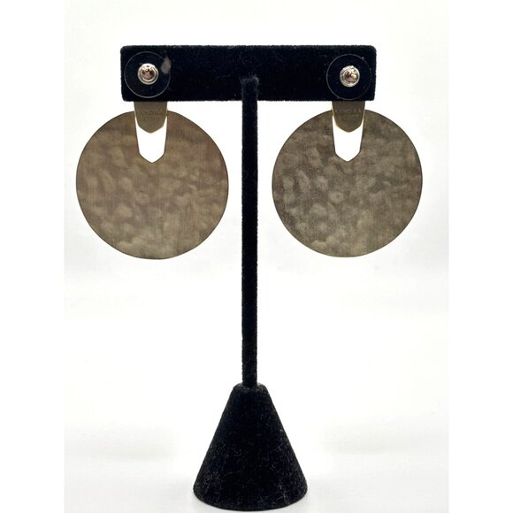 Kendra Scott Didi Disk Hammered Earrings Gold-Tone - Picture 6 of 7